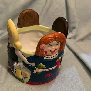 😀Partylite circle of friends planter/candle holder